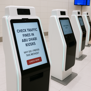 check & pay traffic fines in Abu Dhabi Self-Service Kiosks