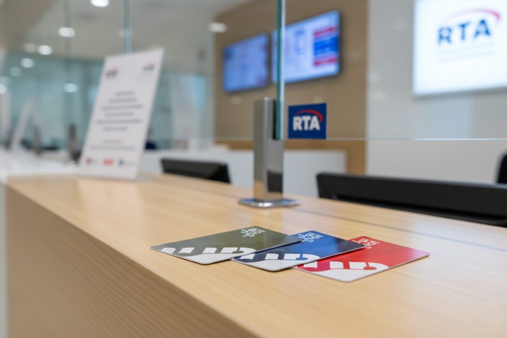 Different RTA Nol card types in Dubai including Silver, Gold, Blue and Red Ticket